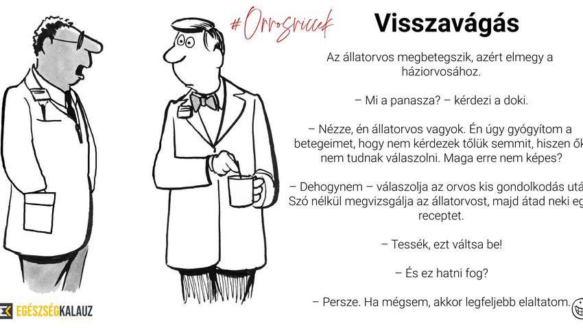 visszavágás orvos viccek humor nevetés