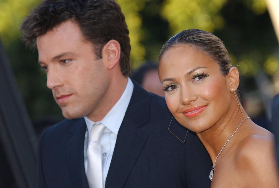 Jennifer Lopez i Ben Affleck, 2003 r., fot. Lionel Hahn