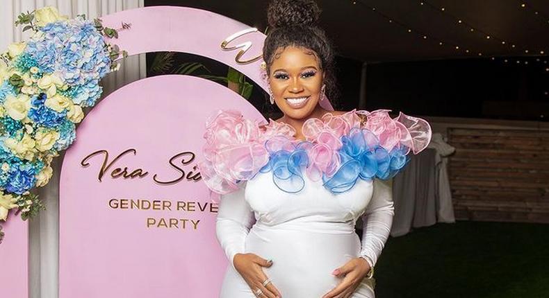 Socialite and Businesswoman Vera Sidika Mung’asia at her baby's Gender Reveal Party