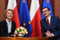 Ursula von der Leyen i Mateusz Morawiecki