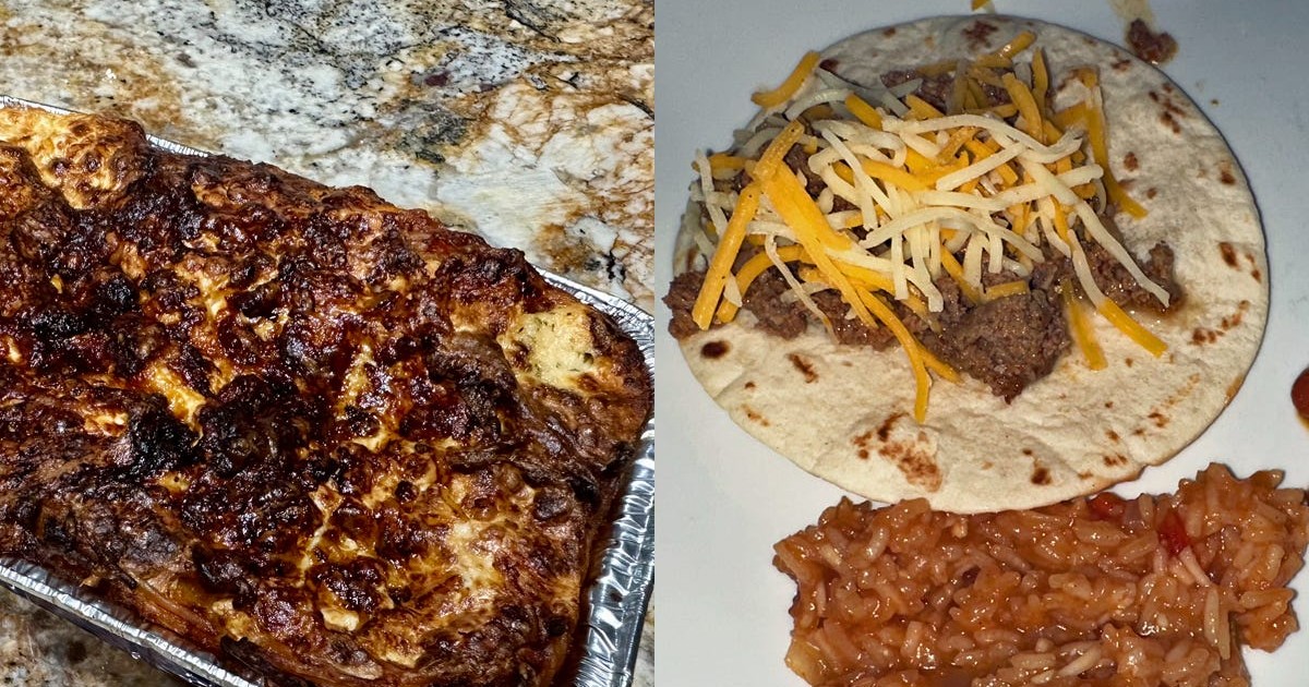 I tried making 3 family dinners in an air fryer. Taco meat was ...