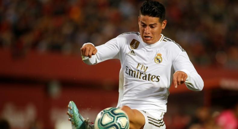 James Rodriguez has played nine times for Real Madrid this season.