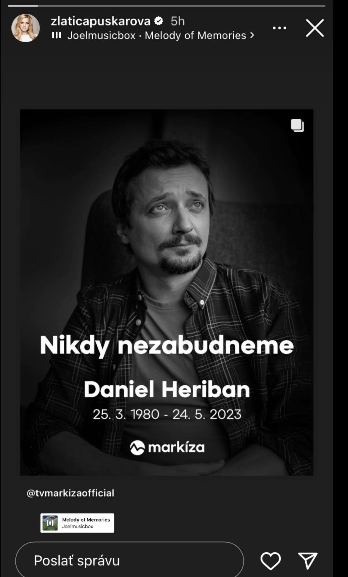 Smútok po smrti Dana pretrváva.