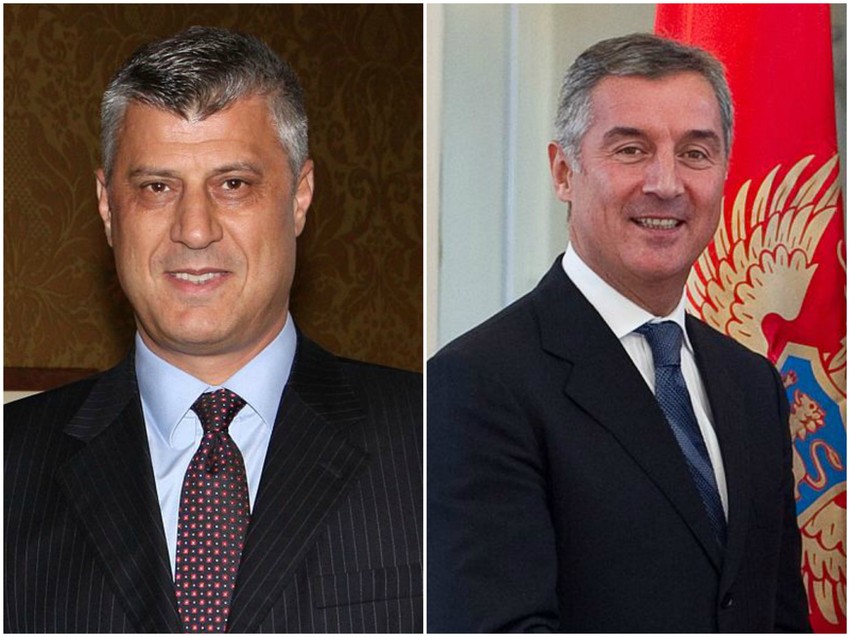 Hašim Tači i Milo Đukanović