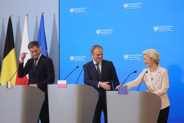 Donald Tusk, Ursula von der Leyen, Alexander De Croo