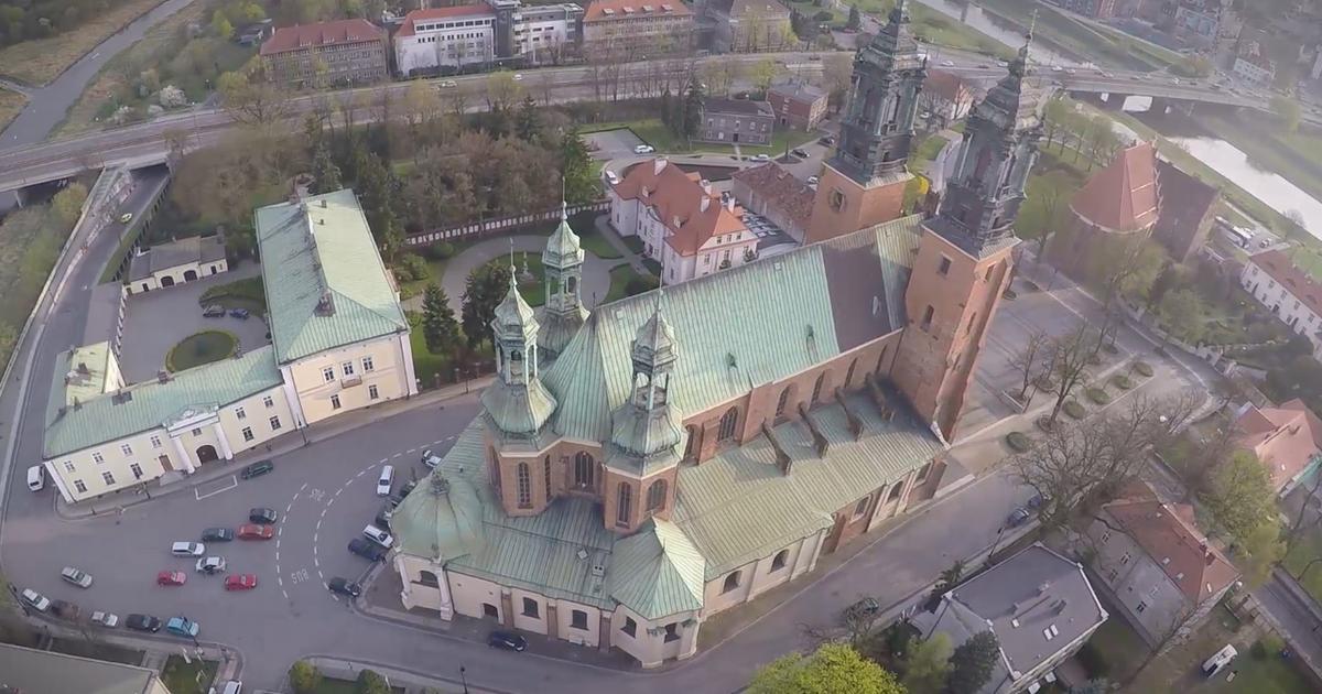 Katedra Poznańska z lotu ptaka