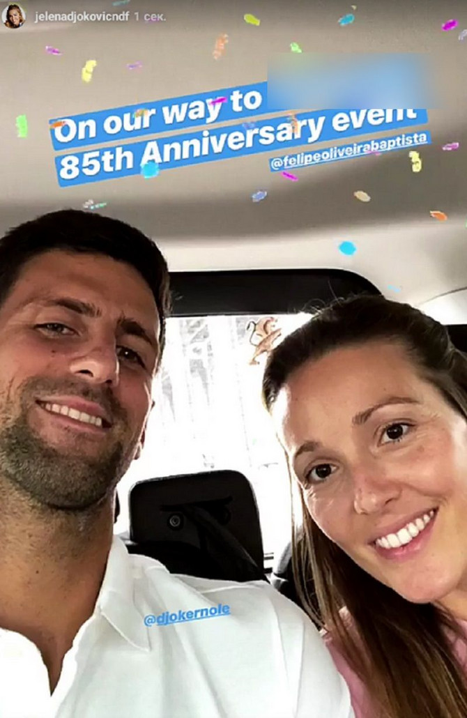 Jelena i Novak u Parizu