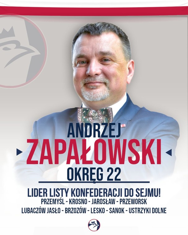 Plakat wyborczy Andrzeja Zapałowskiego