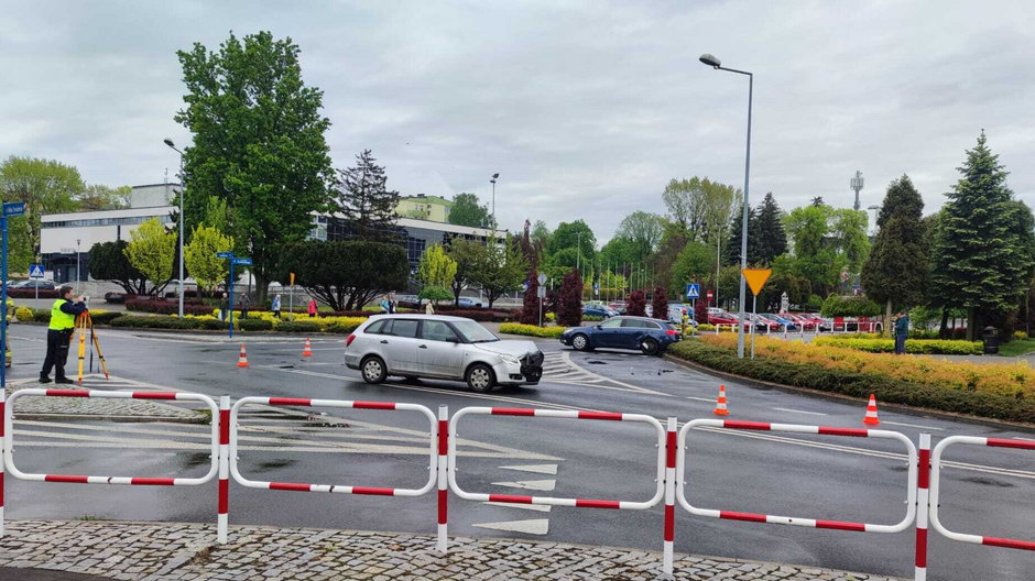 Wypadek w centrum Oświęcimia