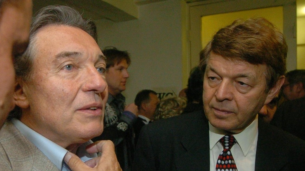 Český spevák Karel Gott a jeho zámorský exmanažér Jiří Suchánek. 