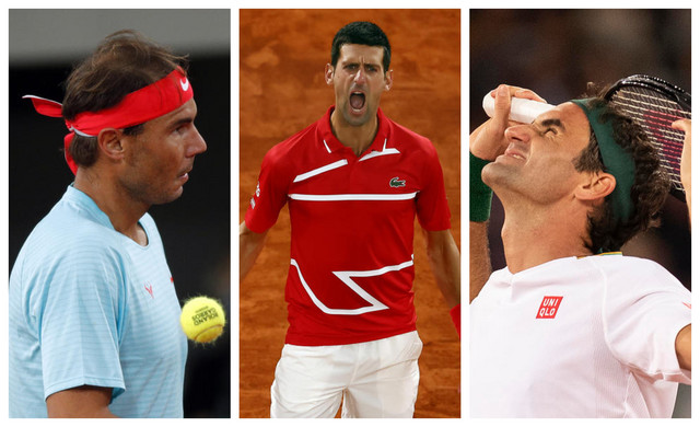 Novak Djokovic, Roger Federer, Rafael Nadal