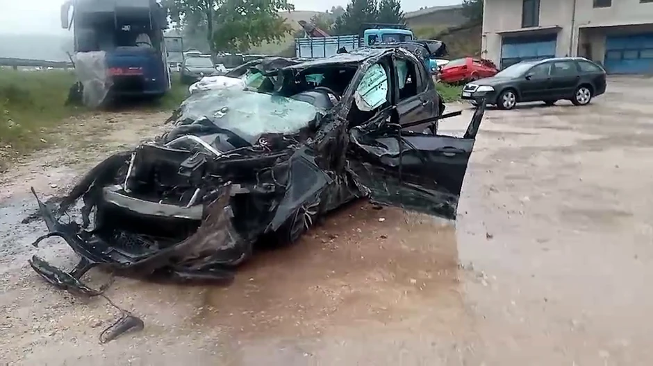 Džip u kome su stradala četvorica mladića