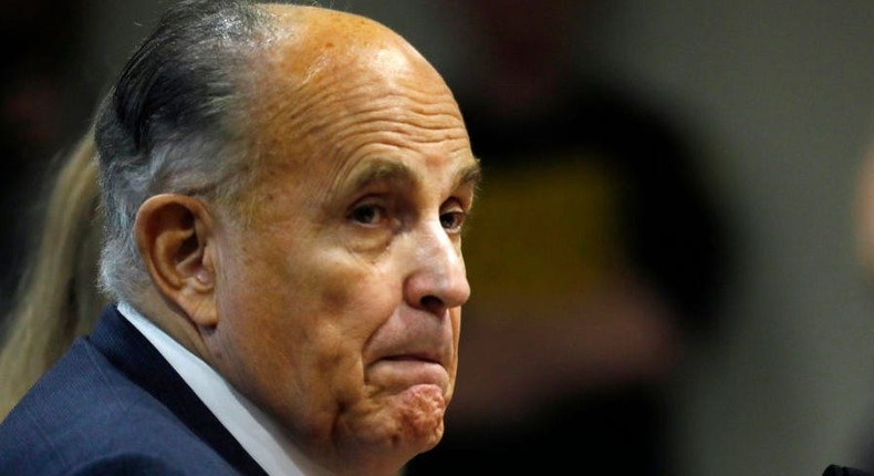 Former New York City mayor Rudy Giuliani.