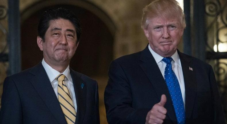As part of a two-day visit that began in Washington, US President Donald Trump and Japanese Prime Minister Shinzo Abe jetted to Trump's Mar-a-Lago estate in Florida