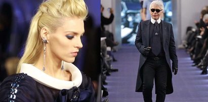 Anja Rubik w pokazie nowej kolekcji Chanel