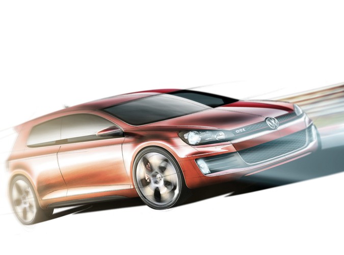 Rysunek Golfa GTI