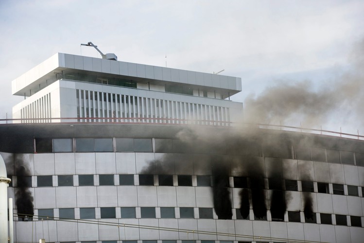 Pożar w siedzibie francuskiego radia publicznego w Paryżu