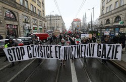 Propalestyńska demonstracja w Warszawie. Organizator wezwał do wydalenia ambasadora Izraela