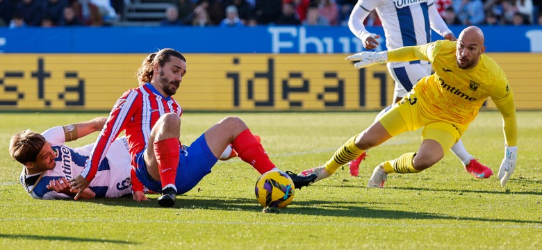 Leganes przerwało zwycięską serię Atletico. Griezmann zmarnował rzut karny