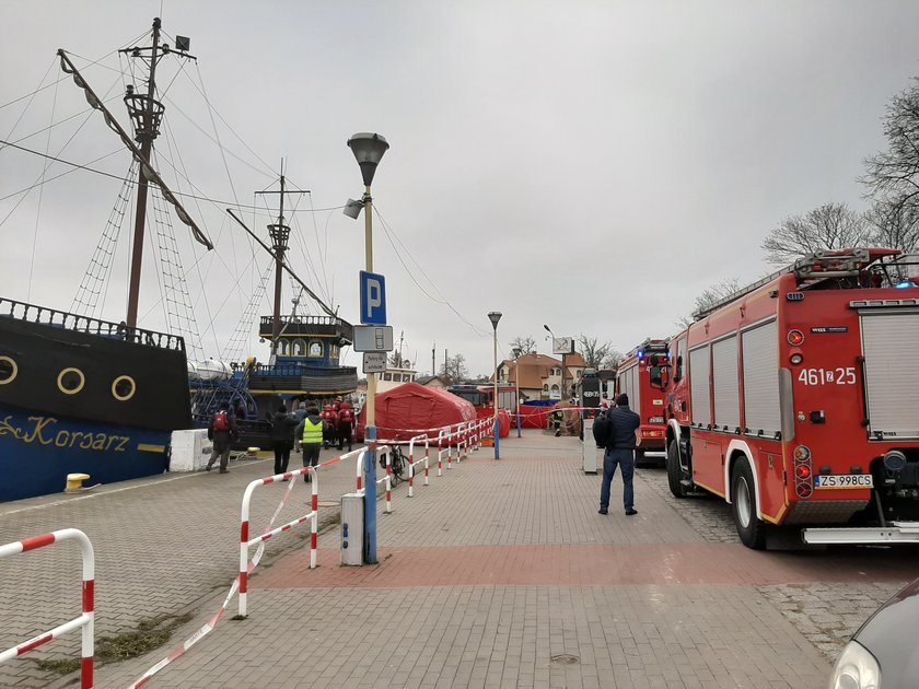 Samochód wpadł do rzeki Dziwna w pobliżu Dziwnowa