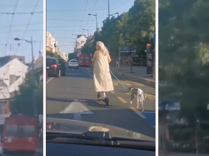 Šok scena sa Terazija foto: Facebook/Serbia live