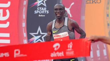 Eliud Kipchoge pobiegł szybciej od rekordu świata, ale celu nie osiągnął