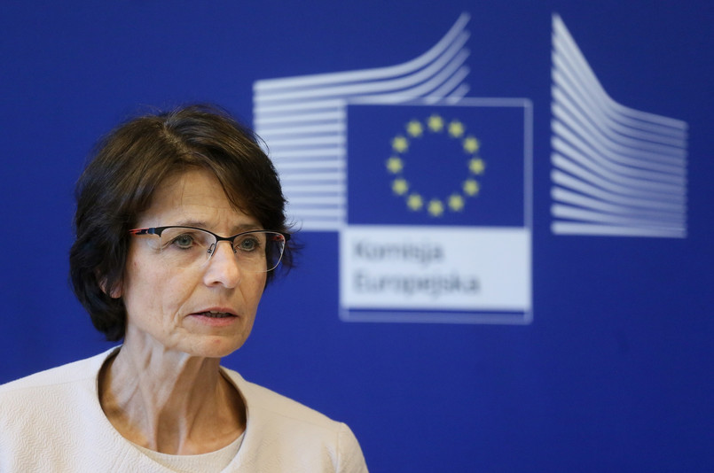 Komisarz Komisji Europejskiej ds. zatrudnienia, spraw społecznych i mobilności pracowników Marianne Thyssen, PAP/Pawel Supernak