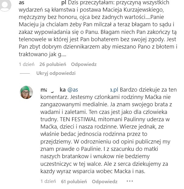 Małgorzata Kurzajewska na Instagramie