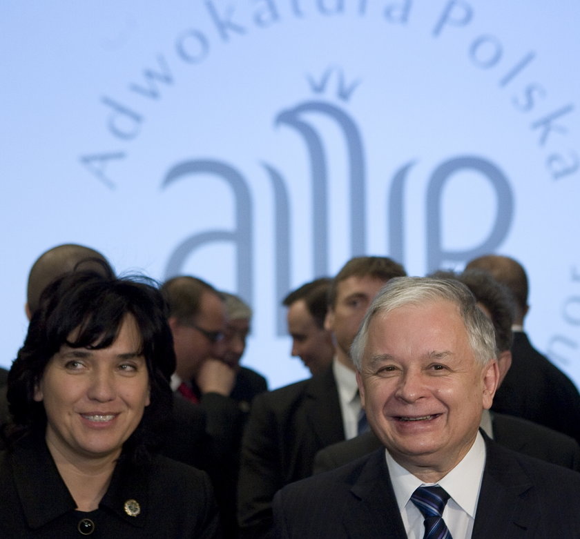 Joanna Agacka-Indecka i prezydent Lech Kaczyński