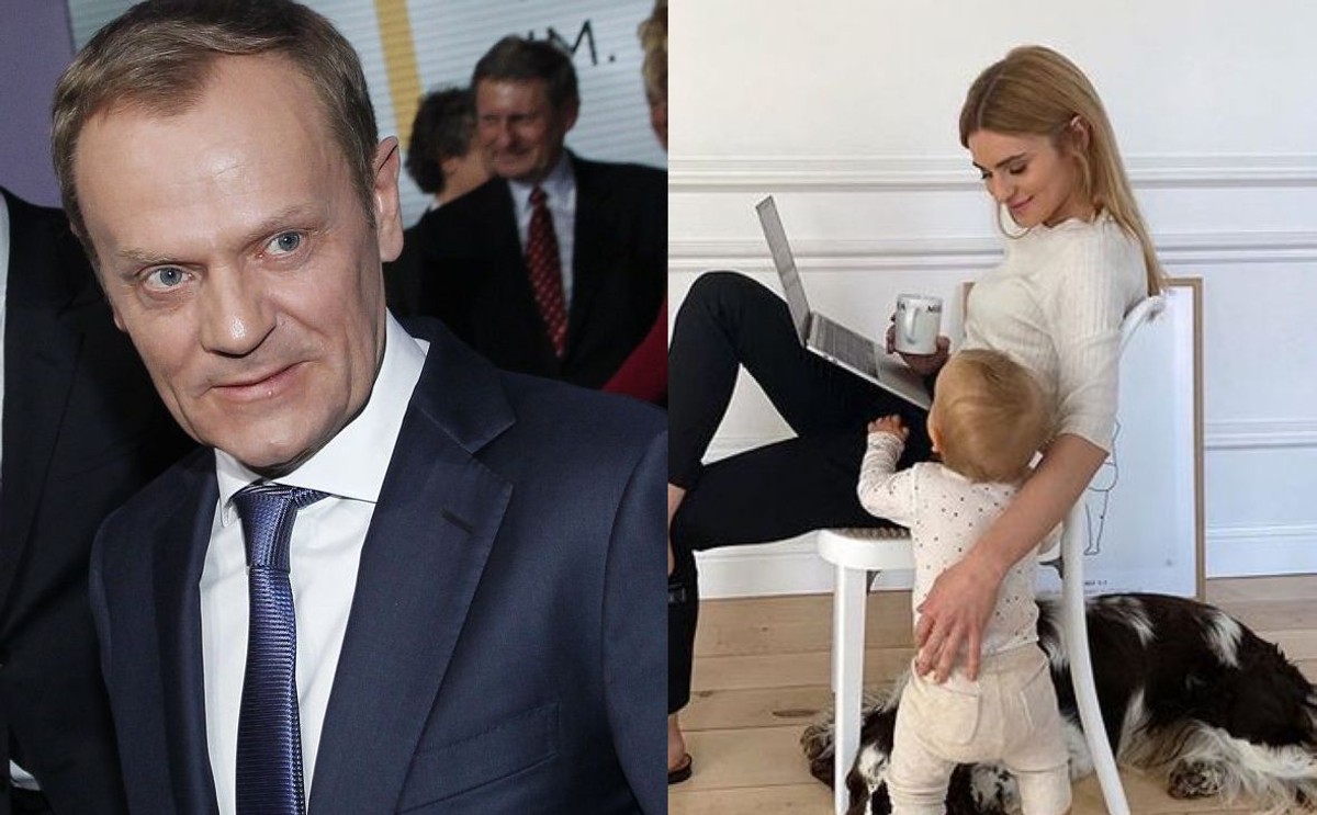 Donald Tusk, Kasia Tusk z córką