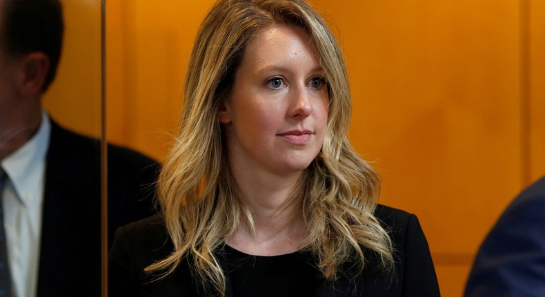 Elizabeth Holmes, founder of Theranos.
