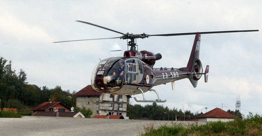 "Gazela" napušta heliodrom posle informacije da će Dodik biti zadržan na lečenju