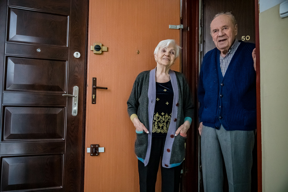 Państwo Helena i Jerzy są 65 lat po ślubie