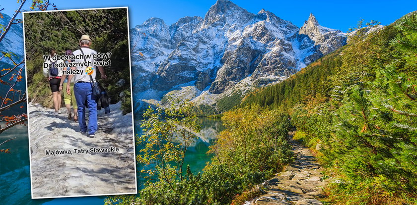 Nie mogła uwierzyć, gdy zobaczyła tę turystkę w Tatrach. "W górach czasami dzieją się cuda"