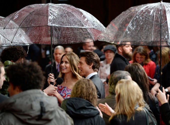 Tom Cruise i Emily Blunt na premierze 'Na skraju jutra' w Londynie