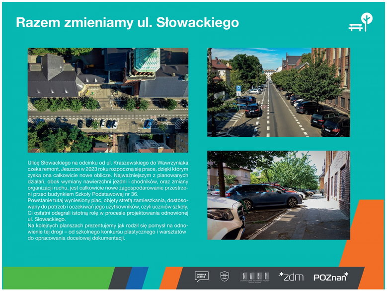 Ulica Słowackiego w Poznaniu będzie przebudowana. Szersze chodniki i więcej zieleni