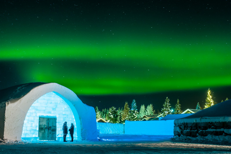 Lodowy hotel ICEHOTEL w Jukkasjärvi koło Kiruny (Szwecja)