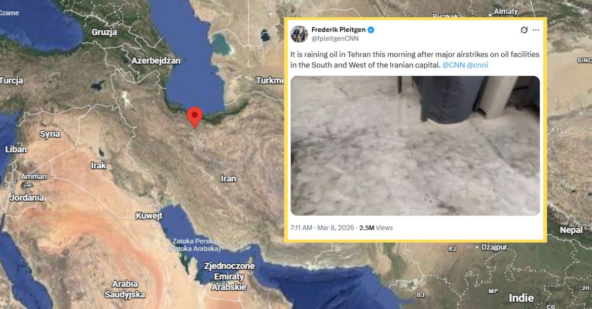 Niepokojące doniesienia z Iranu. Deszcz "jest całkowicie czarny" [WIDEO]