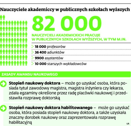 Nauczyciele akademiccy w publicznych szkołach wyższych