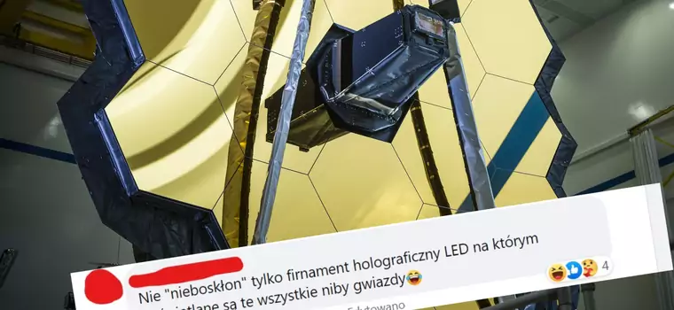 Fani teorii spiskowych komentują zdjęcia z Kosmicznego Teleskopu Jamesa Webba. "Ekran LED, a nie niebo"