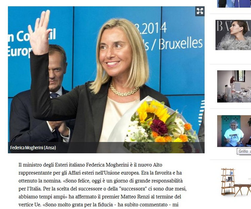 Włoskie media o wyborze Donalda Tuska na szefa Rady Europejskiej.