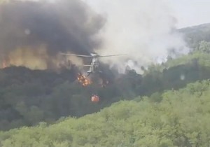 Gašenje požara u Deliblatskoj peščari