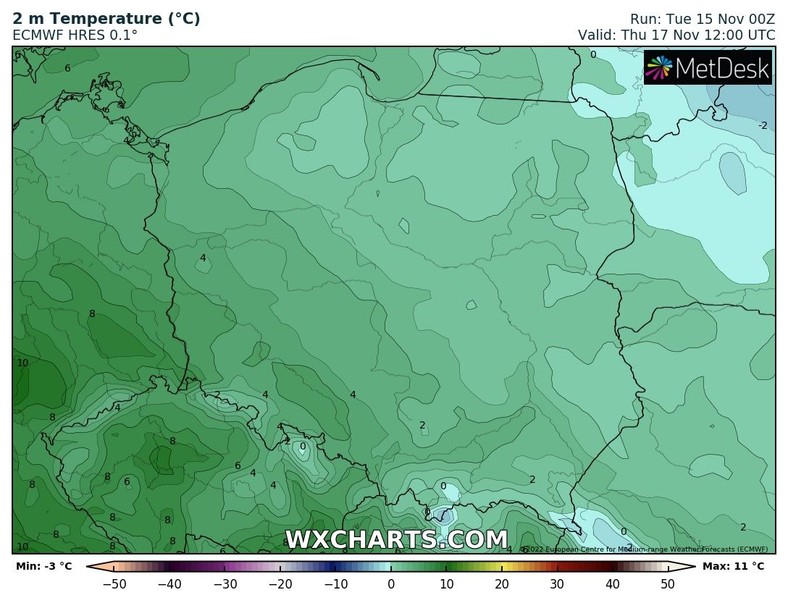 W czwartek zauważymy już znaczne ochłodzenie