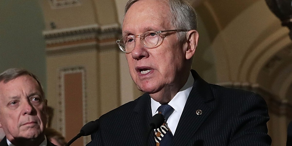 Harry Reid gave a blunt 3-word response when asked if he supported recount efforts