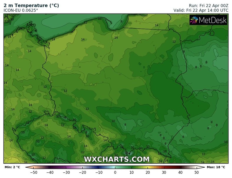 Temperatura nieznacznie pójdzie w górę