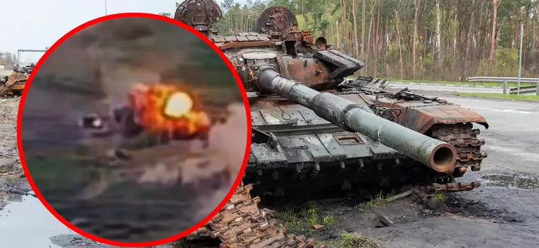 Ukraińcy zaskoczyli rosyjską kolumnę. Wrogi czołg rozpadł się na kawałki