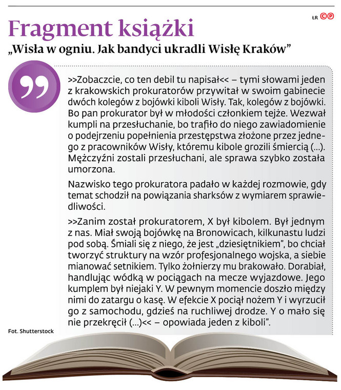 Fragment książki „Wisła w ogniu. Jak bandyci ukradli Wisłę Kraków”