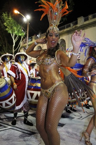 Parada karnawałowa w Montevideo w Urugwaju