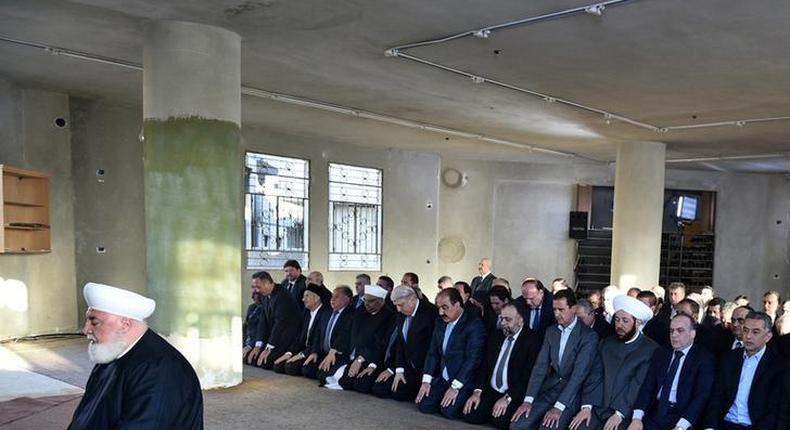 Syrian leader Assad prays at Daraya mosque for Eid - state media