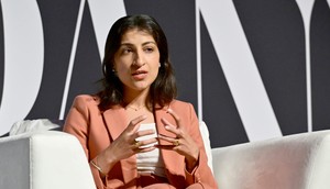 One of Lina Khan's last official statements as FTC Commissioner warned about antitrust concerns stemming from partnerships between AI companies like OpenAI and tech giants like Microsoft.Eugene Gologursky/Getty Images for Fast Company